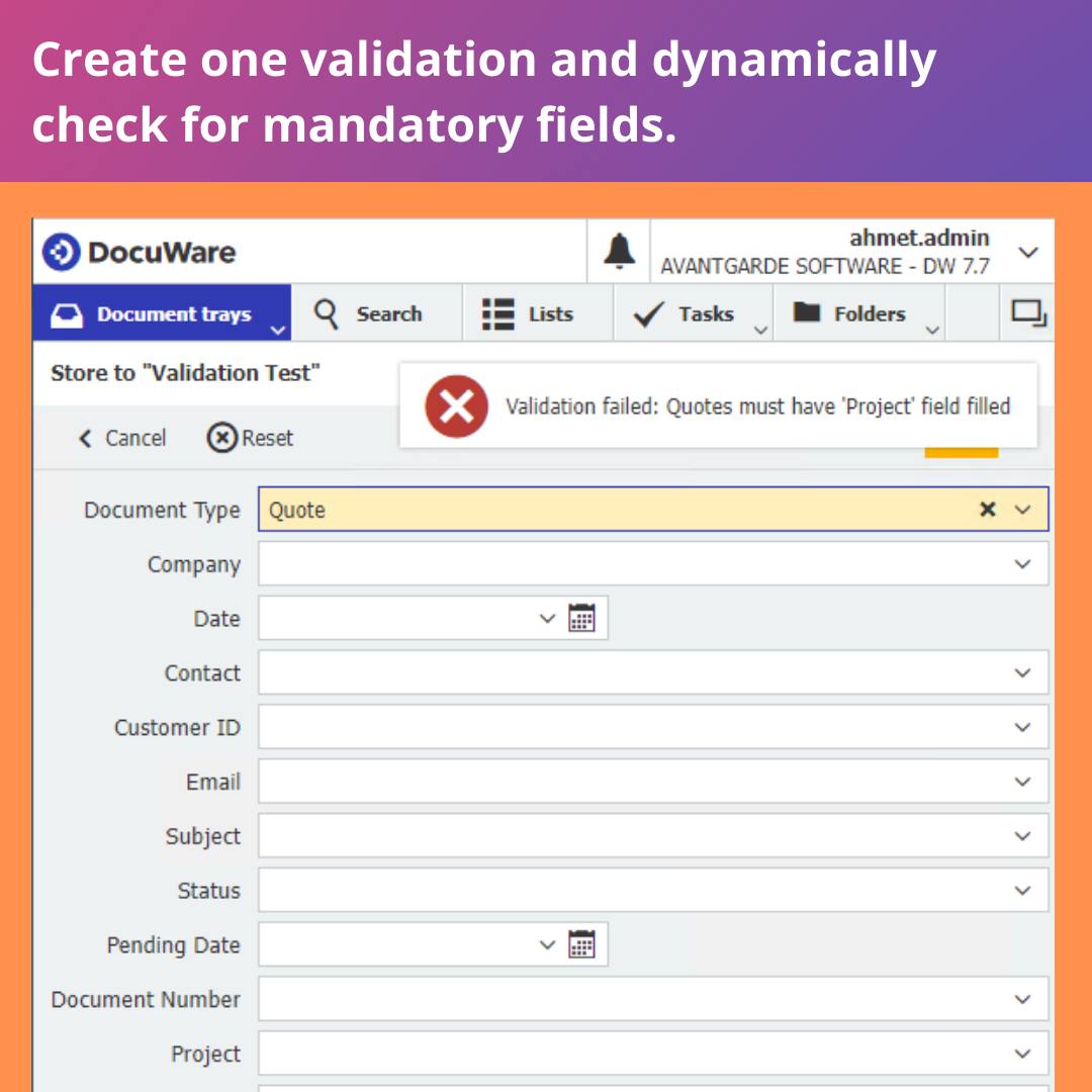 Dynamically validate index entries