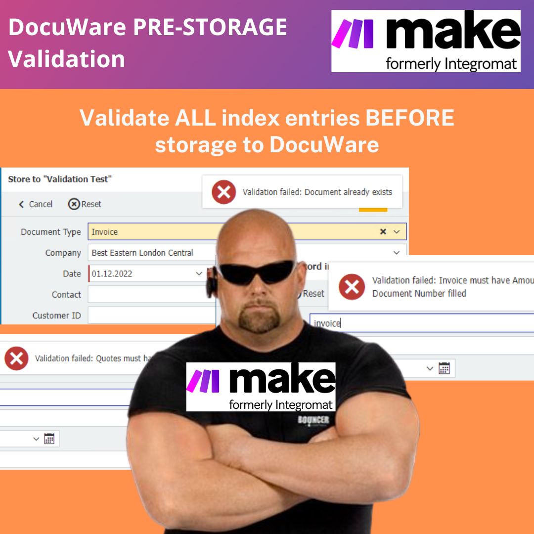 DocuWare Validation - Without programming